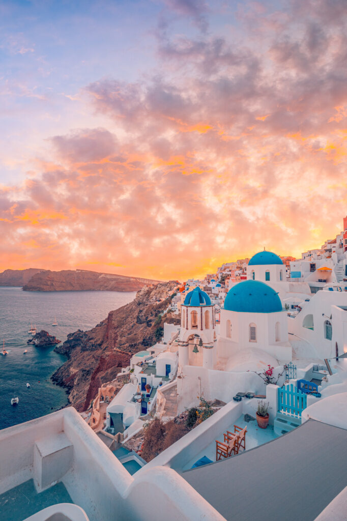 Vista di Santorini