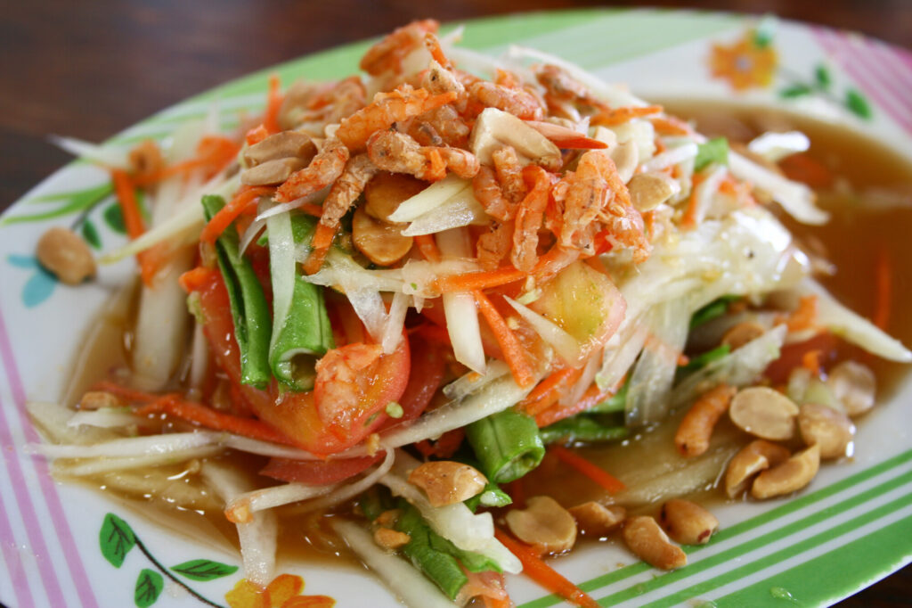 Papaya salad piccante Tom Sam